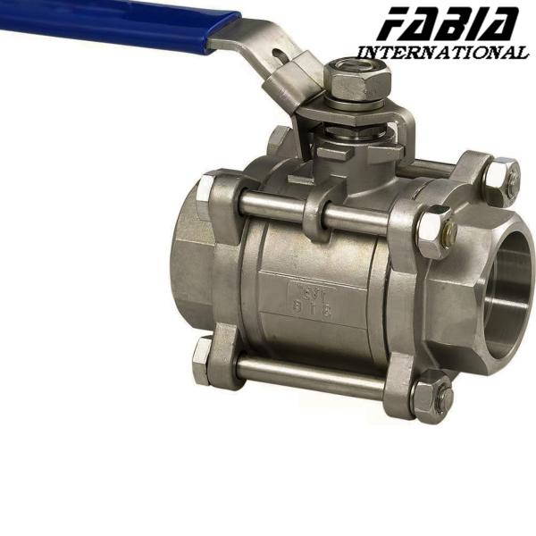 Quality Manual High Pressure Three Piece Ball Valve wholesale
