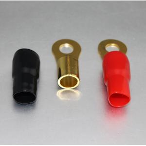Audio Crimp Ring Terminal Gold Plated 0GA/ 2GA /4GA /6GA /8GA / 10GA