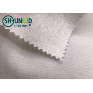 Wool Necktie Interlining Plain Weave / Polyester Interlining Fabric with Good Elasticity