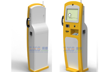 Free Standing Touch Screen Hotel Lobby Kiosk With Telephone