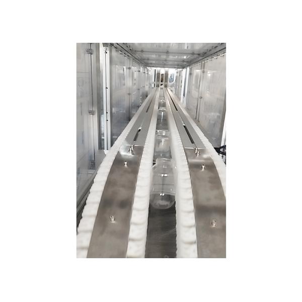 Quality 220V Flexible Chain Conveyor With Cammping Mechanism For Empty Plastic Bottles wholesale
