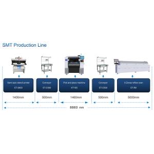 52 Feeder Station Magnetic Linear Motor Pick And Place Machine SMD Production