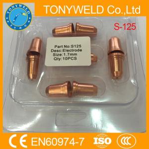 EN60974-7 S125 Trafimet Plasma Torch Parts Nozzle And Electrode