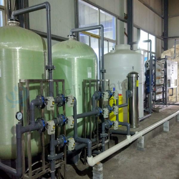 Quality FRP Industrial Water Treatment Equipment 20m3h Ultra Pure Water Purification System wholesale