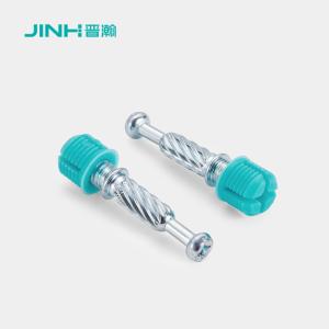 Cheap 36mm Cold-Rolled Steel Minifix Spreading Bolts With Dowel, Furniture Connecting Fitting for sale