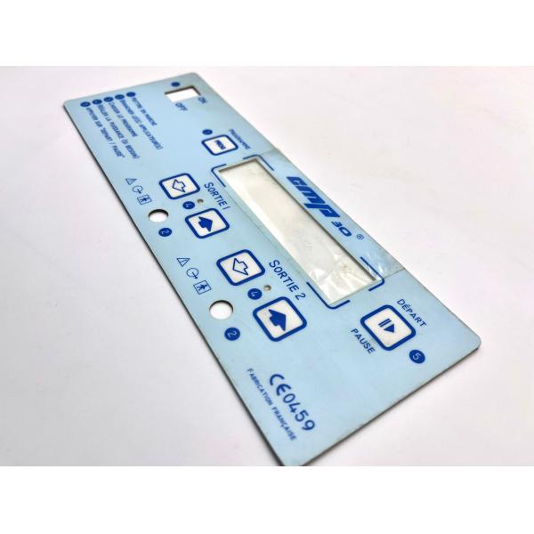 Quality Glossy Finish Polyester Transparent Window Membrane Keypad Prototype For CNC Machine wholesale