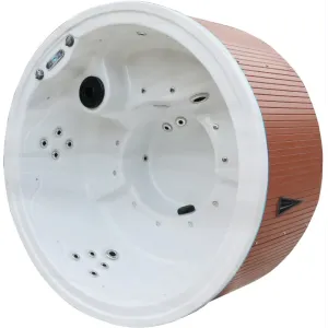 5~6 Round Hottubs Outdoor Bath Spa Tub 2.5HP Pump 2-Level Step