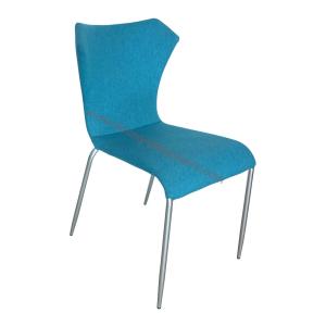 Comfortable Stackable Conference Chairs Upholstery Fabric Tear Resistant