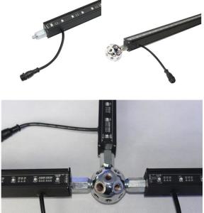 Cheap 3D Effect Remote Control DMX512 Geometry LED Bar Creative Design RGB DMX Led 3D Bar Stage Lighting Meteor Tube for sale