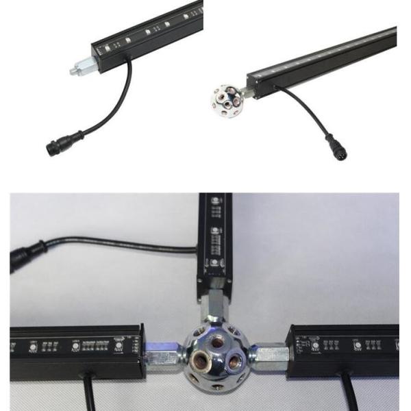 3D Effect Remote Control DMX512 Geometry LED Bar Creative Design RGB DMX Led 3D