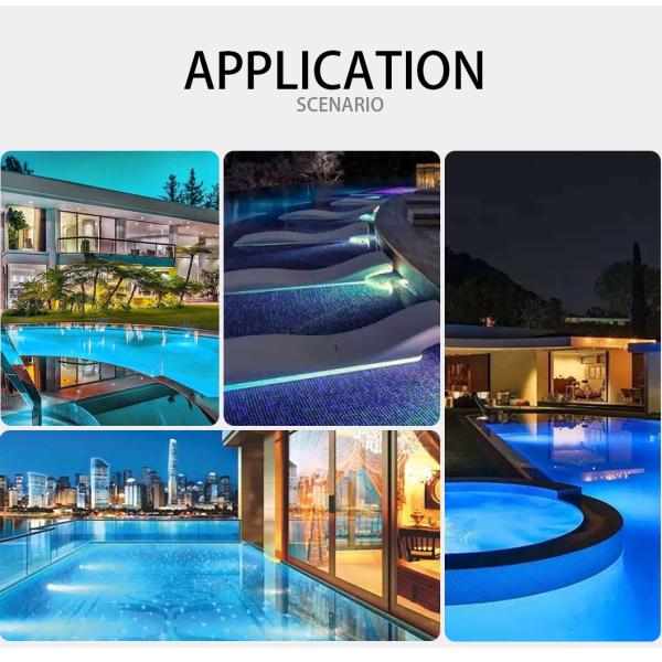 PAR56 ABS RGB LED Pool Light 450LM Anti UV Garden Pool Light