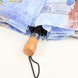 3 Folding Automatic Closing Umbrella, Digital Printing Compact Umbrella Auto