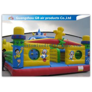 Interesting Happy Family Inflatable Fun City Park Blow Up Bouncy Castle For Big