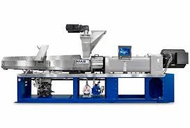 Wpc Conical Twin Screw Extruder AC Motors Optional Touch Screen Control Panel