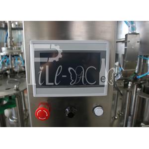 PLC Control PET Rinsing Filling Capping Machine With Touch Screen