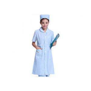 Medical Fabric Anti Chlorine Womens Nursing Scrubs With Two Front Patch Pockets