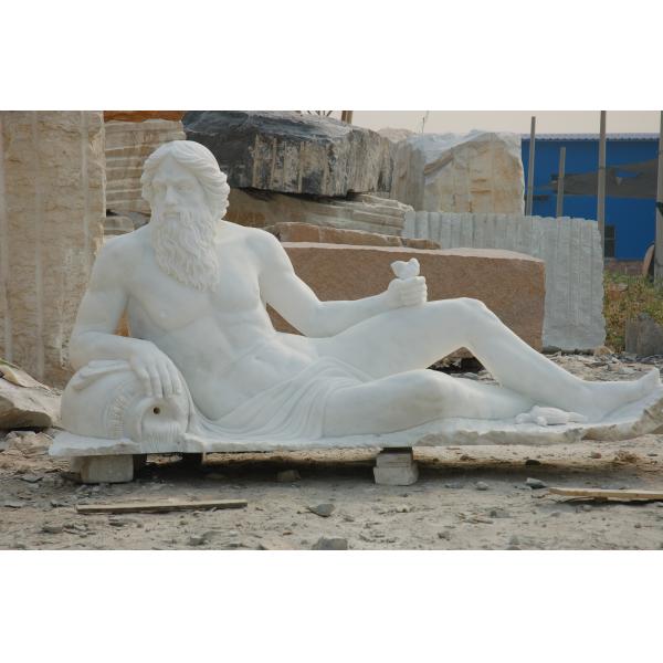 Quality marble sculpture with sitting pose wholesale