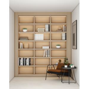 Modern Custom Bookshelf Design Office Desk Bespoke White And Black Bookshelf