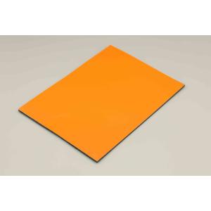 China Exterior wall panel ACM with PVDF Coating Orange Aluminum Composite Panel building decoration 4MM 1.22*2.44m on sale