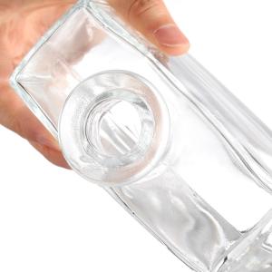750ml Vodka Glass Liquor Bottle With Cork Large Glass Trade Bottle Super Flint
