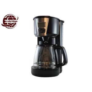 China Black Bright 1250ml Drip Chome Coffee Machines 8-10 Cups Easy Cleaning 1 Year Warranty on sale