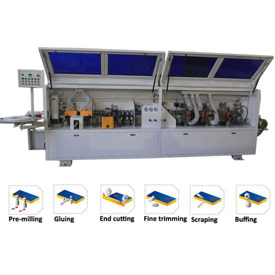 Quality PVC edge banding straight full automatic edge banding machine KC307P with pre-milling function wholesale
