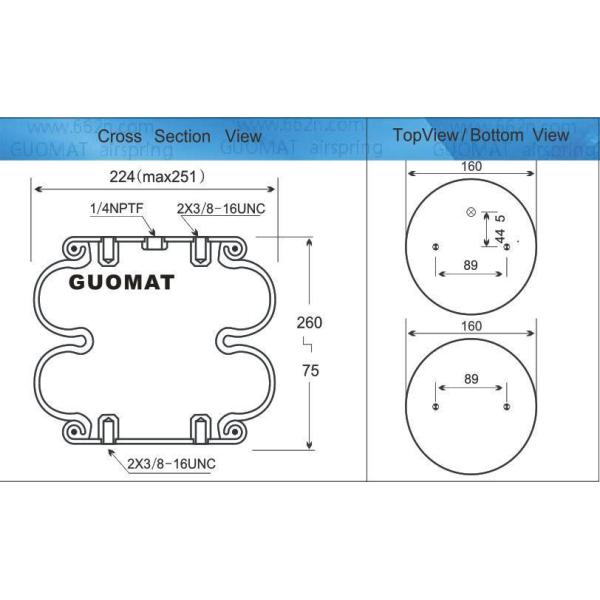Double Convoluted Rubber Spring 2b6910 Style Fire-Stone Air Bags