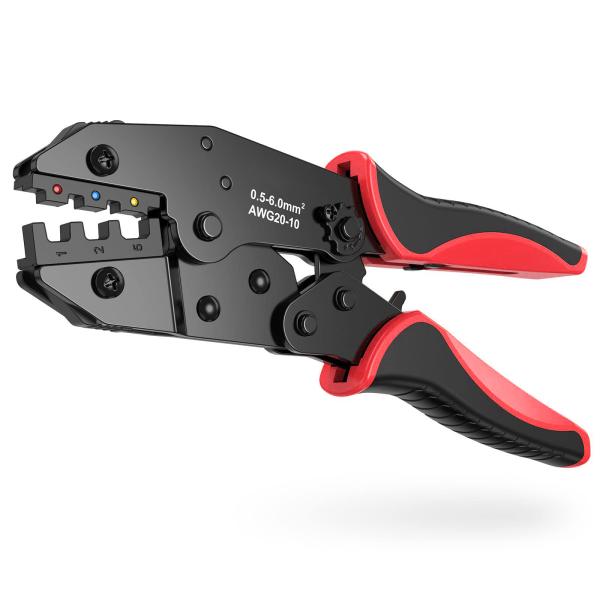 Quality Multicolor Ratcheting Wire Terminal Crimper Durable With Ergonomic Handle wholesale