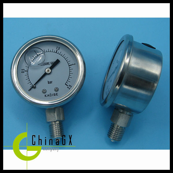 Industrial High Precision Fluid Manometer Gauge 0 - 60MPa
