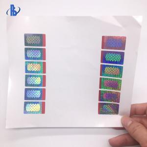 Anti Fake Holographic Security Labels , Custom Printed Hologram Stickers