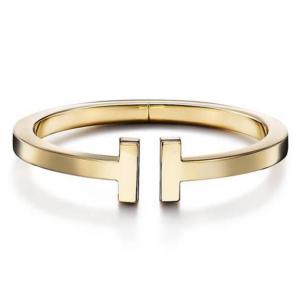 China 15mm Width 18K Solid Gold Jewellery Gold T Bangle 6.25inch Size ODM on sale