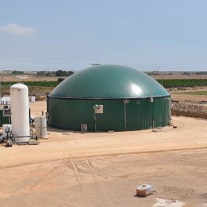 Dual Membrane Biogas Balloon Mounted On Digester For Wastewater Treatment
