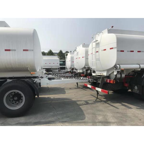 25000 Liters Capacity Three Axles Small Fuel Tanker Full Trailer For 40t Loading