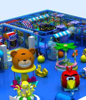 Day Care Centre Indoor Jungle Gym , Indoor Preschool Playground Equipment For Kids Customized