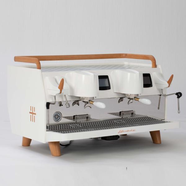 Quality Pressure Adjustable Double Group Coffee Machine 4200W 220V With Artificial Marble wholesale