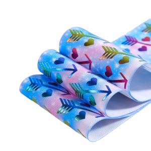 Ecofriendly Print Grosgrain Grossgrain 12 Inch Hot Stamping Foil Ribbon