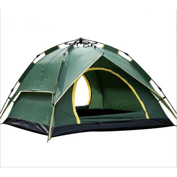Automatic Waterproof 3-4 Person Camping Tent Double layer Family Hiking Upgrade Version(HT6034)