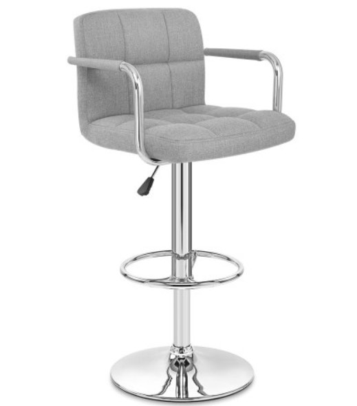 Comfortable Padded Fabric Bar Height Stools