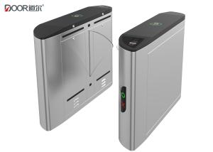 Fingerprint Access Control Flap Barrier Gate With 1200mm Passing Width