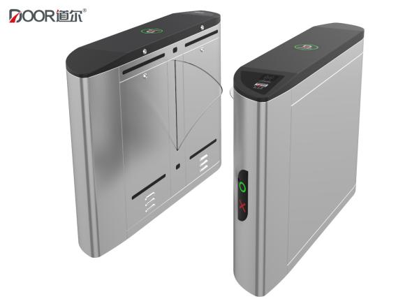 Quality Fingerprint Access Control Flap Barrier Gate With 1200mm Passing Width wholesale