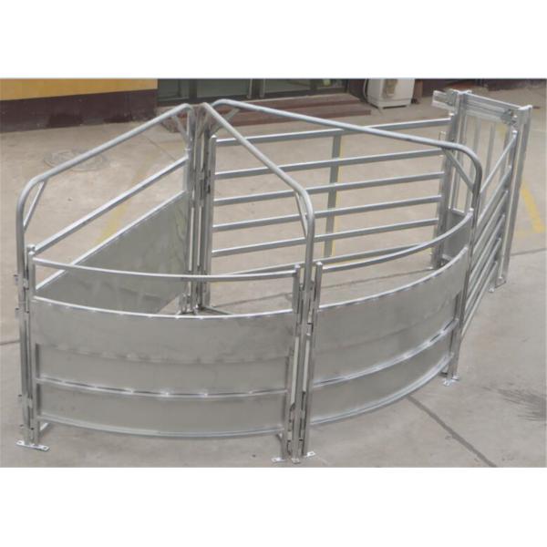 Quality Horse and Sheep Yard Panels for Sale 1.8m x 2.1m 6 Horizontal Rails Oval tube 115x42mm wholesale
