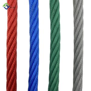 PP 6 Strand Playground Combination Rope Outdoor Abrasion Resistant 16mm