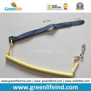 China Slim Solid Yellow Long Stretchable Tool Coil Safety Belt on sale