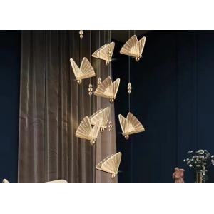 LED Lamp Hotel Lobby Villa Staircase Custom Luxury Butterfly Bar Chandelier