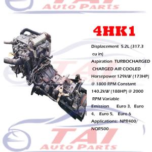 5.9L Used Japanese Engines 4JB1 4HF1 4HE1 4HK1 4HG1 4JA1 For ISUZU
