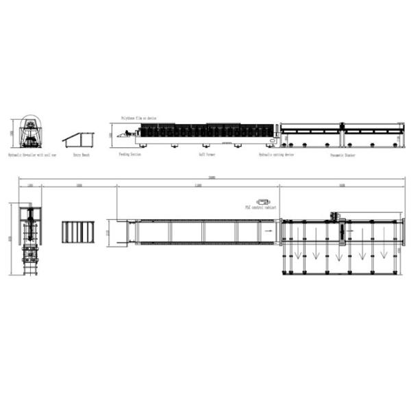 High Speed Roof Panel Roll Forming Machine , Metal Roof Making Machine