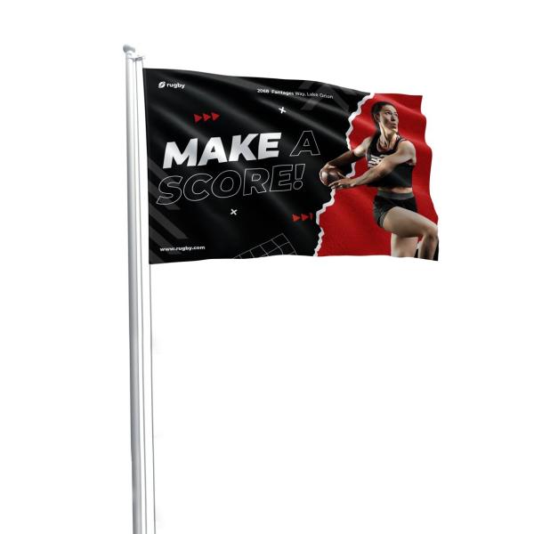 3x5ft New Custom Polyester Full Color Banners Signs For Indoor Outdoor Events