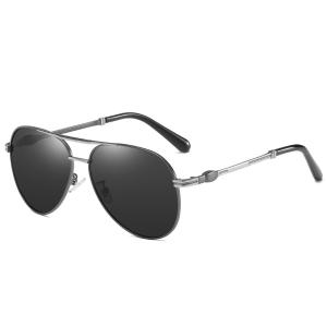 Memory Mens Metal Frame Sunglasses Spring Leg Fashion Polarized