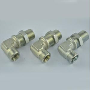 Cheap 6C Model NO. Long Working Life Hydraulic Hose Metric Thread Bite Type Fitting 90deg Elbow for sale