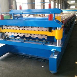 Cheap 1080 Step Roof Glazed Tile Machine 12 Roller Stations 8 - 12 M / Min Productivity for sale